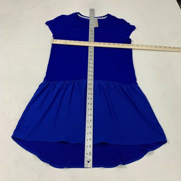 Anthropologie Dolan Left Coast Collection Peplum Tunic Women Size XS Blue Blouse - Picture 5 of 10